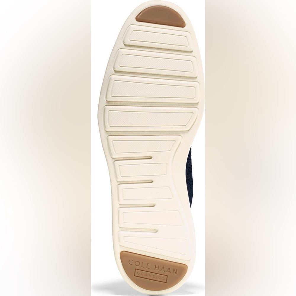 Cole Haan Navy Knit Oxford Shoes - Picture 5 of 7